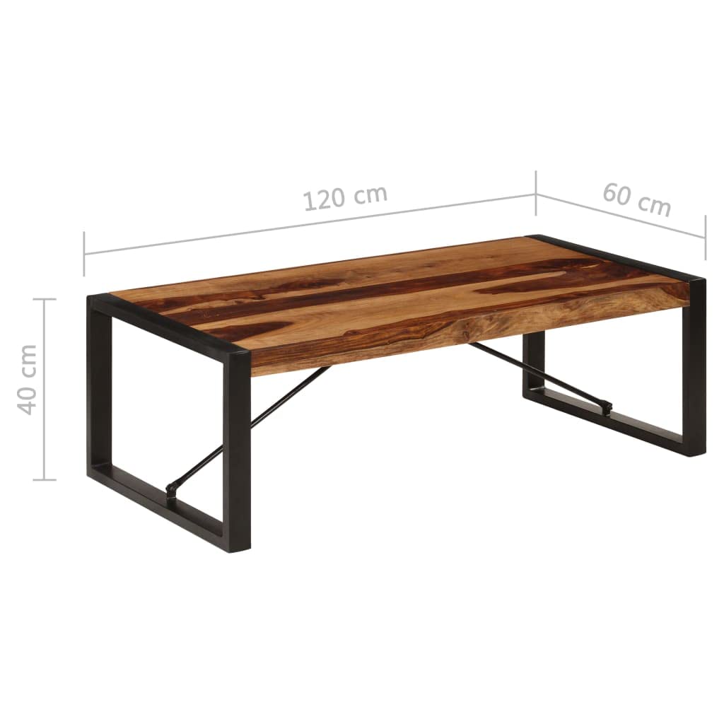 47.2"x23.6"x15.7" Solid Sheesham Wood Coffee Table A164