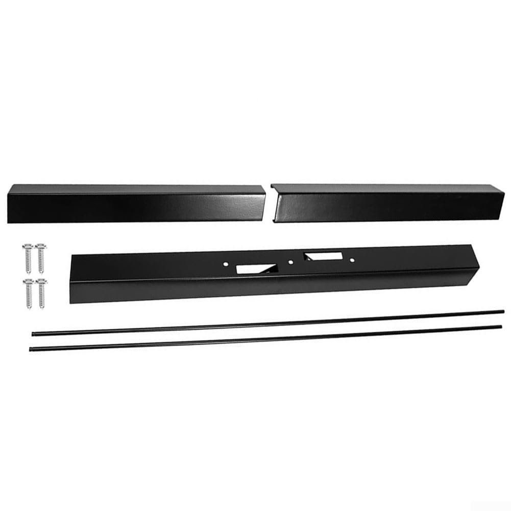 Adjustable Fireplace Rod Kit, 30 to 48 Inch Black L734142