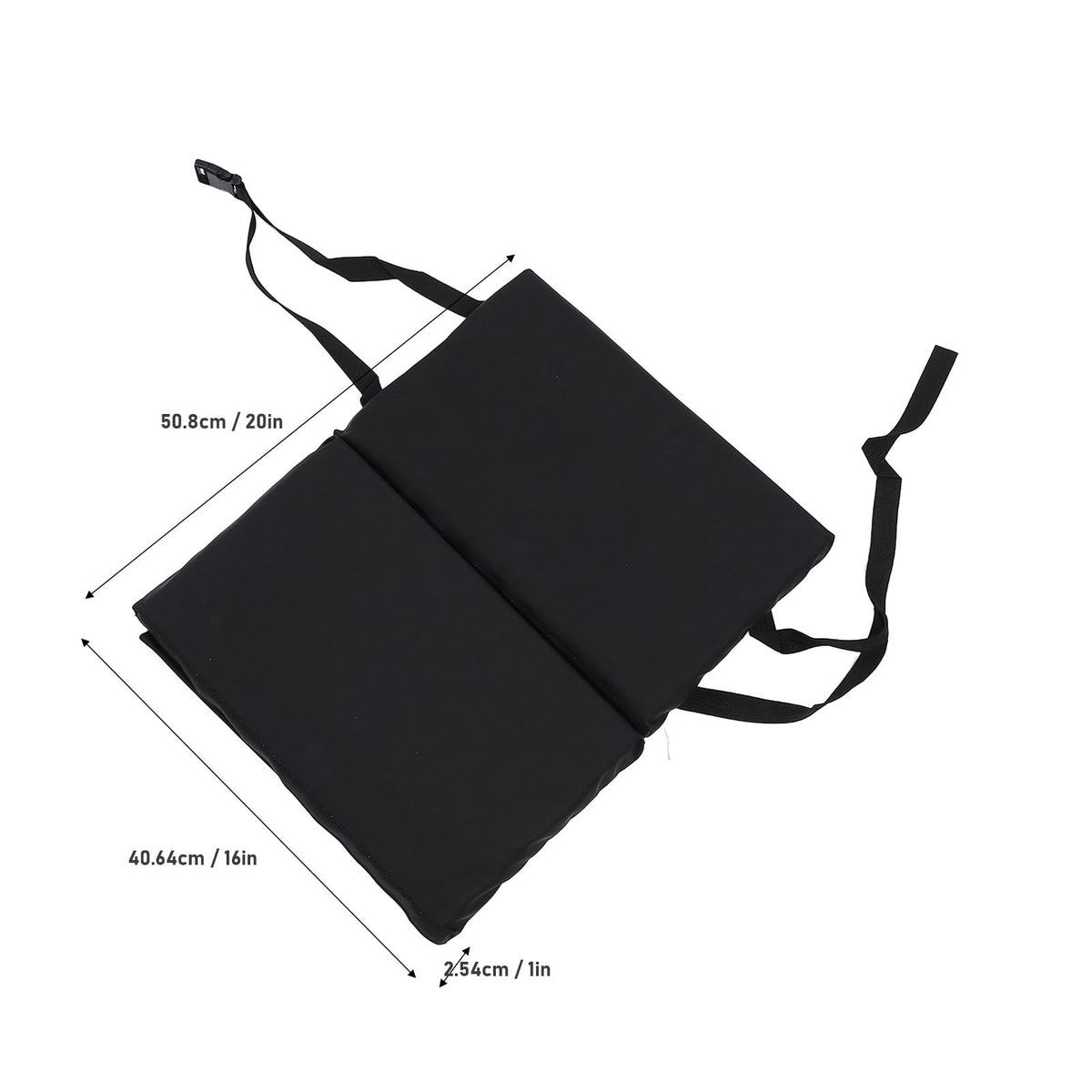 Padded Wheelchair Foot Rest Extender, 16 x 20 x 1in Black H59548
