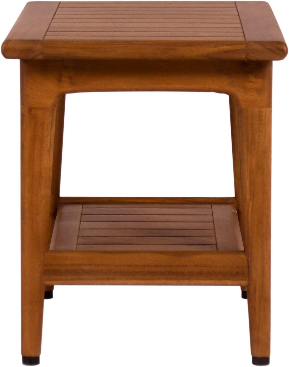 Teak Shower Bench with Shelf K7428