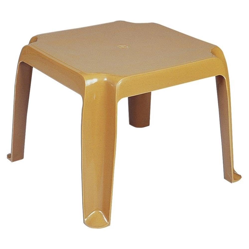 Teak Brown Patio End Table Set of 2 E623985