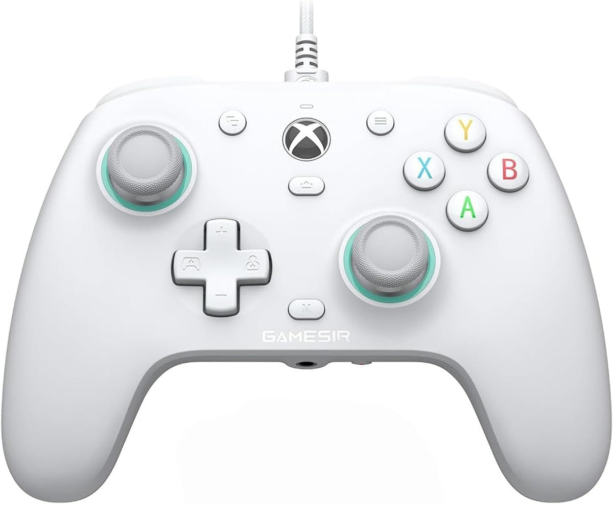 Wired Gamepad with Hall Effect Joysticks and 3.5 mm Audio Jack White A1275