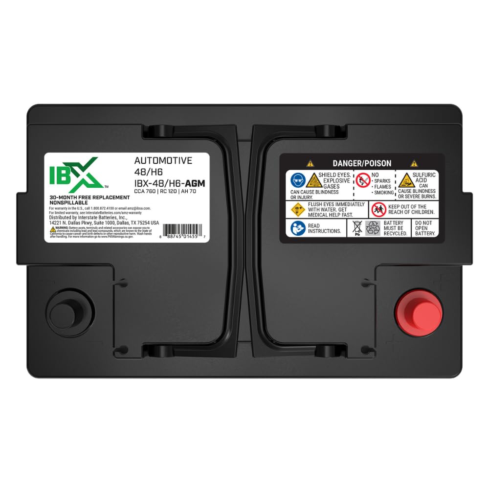 12V 70Ah Group H6 AGM Car Battery F917