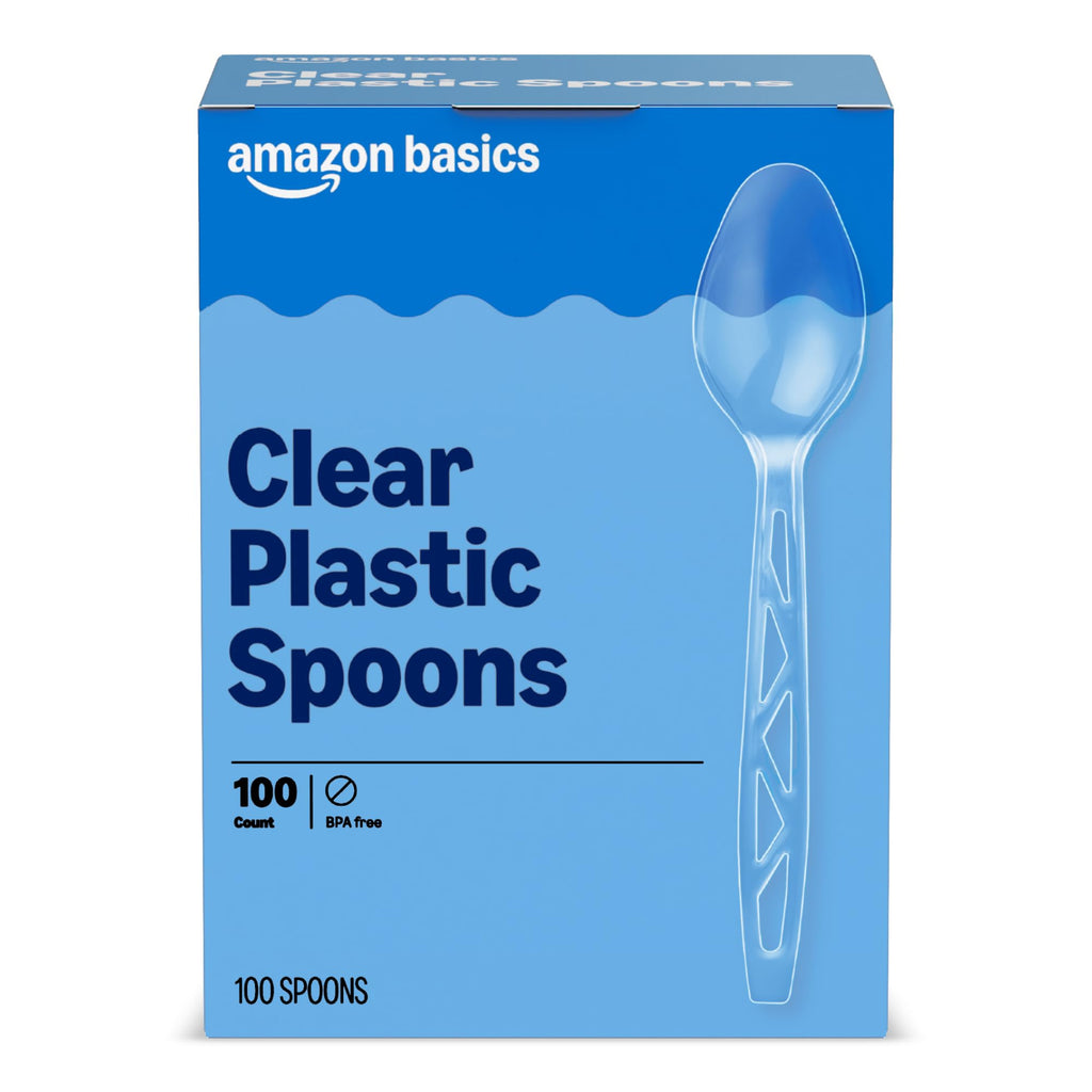 Clear Plastic Spoons 100 Count Y9384