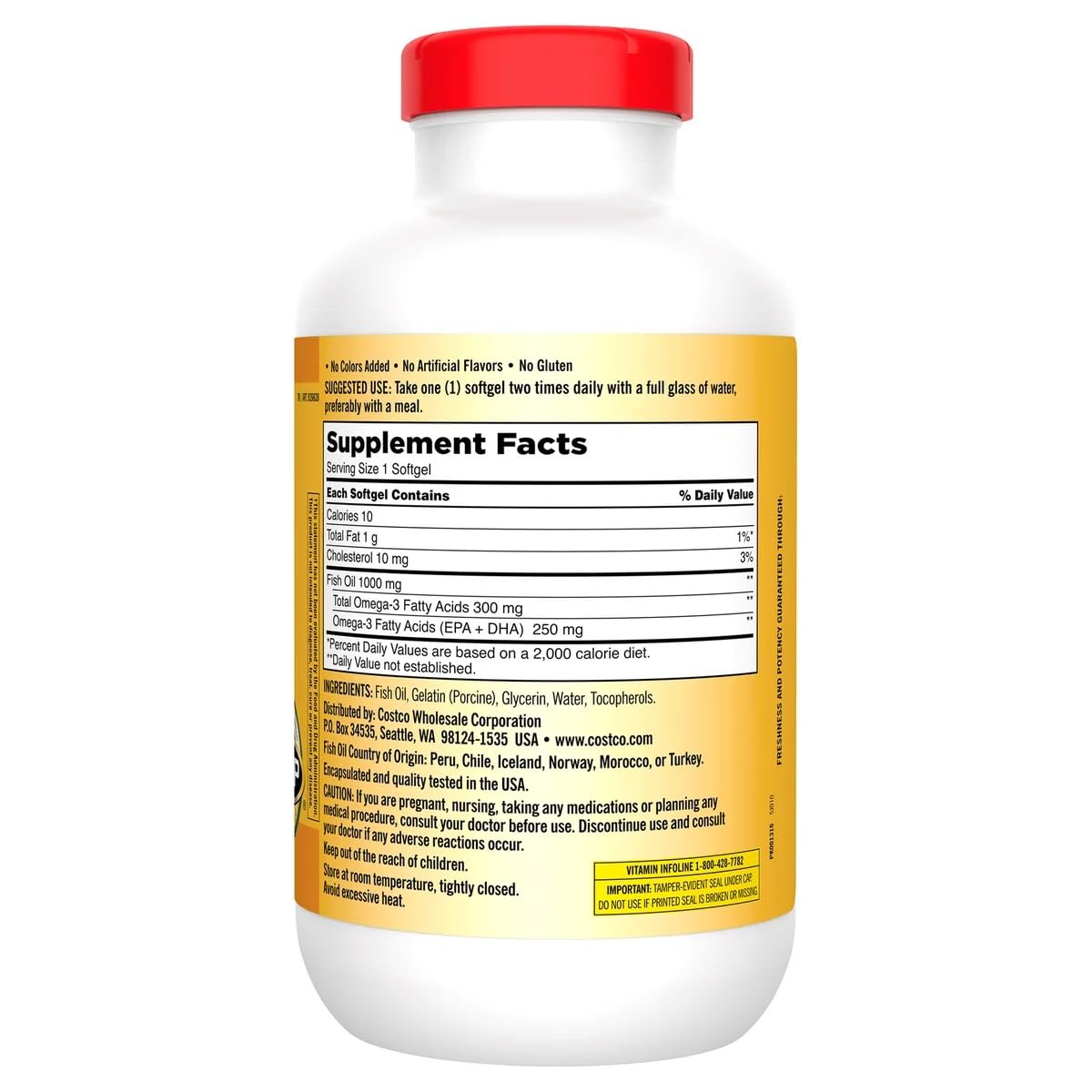Fish Oil 1000 mg 400 Softgels P3296