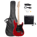 39 Inch Beginner Electric Guitar Kit with Bag, Strap, 20W Amplifier, Red Y5149