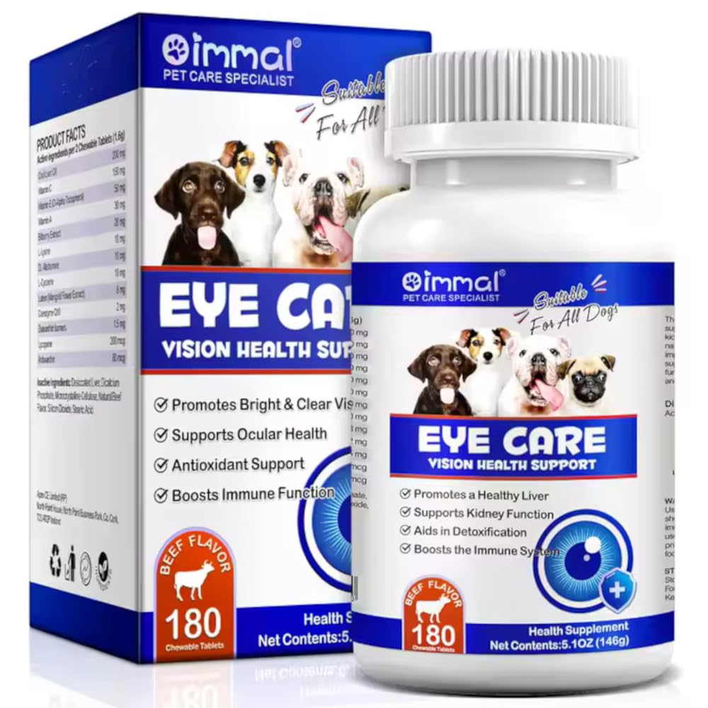 Omega 3 DHA Dog Eye Health Supplements, 180 Count N7732