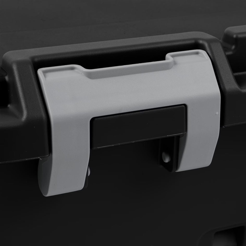 22 Gallon Black Wheeled Plastic Storage Trunk C9898