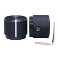 2pcs Black Aluminum Rotary Electronic Control Potentiometer H9072