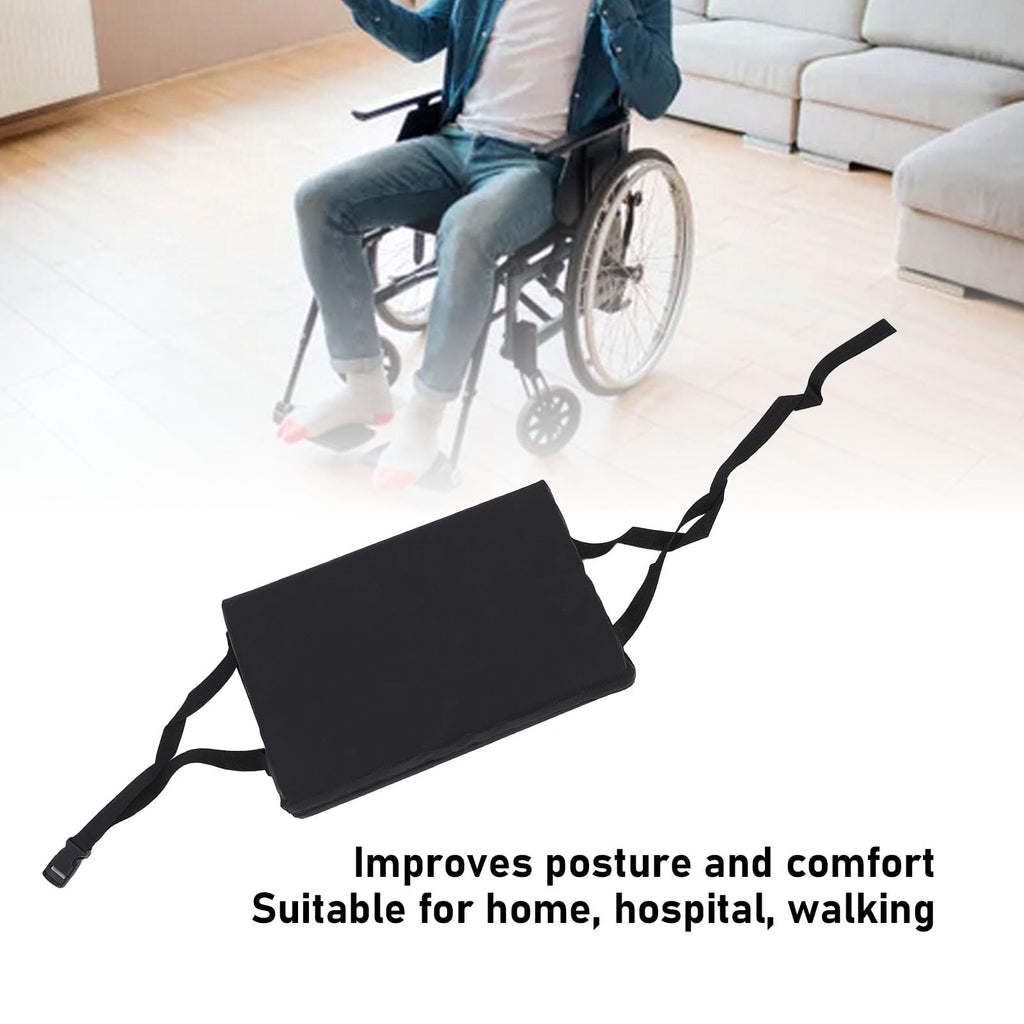 Padded Wheelchair Foot Rest Extender, 16 x 20 x 1in Black H59548