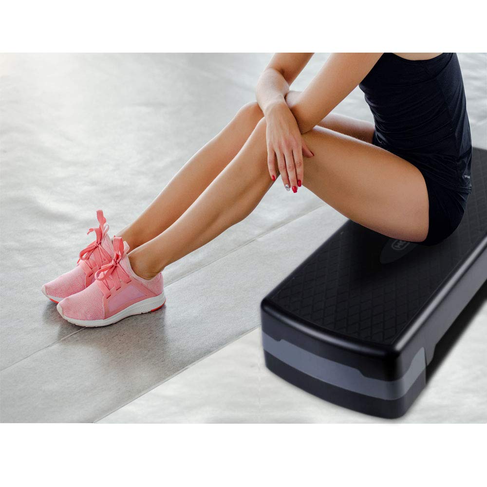 Compact Portable Aerobic Step Platform with Adjustable Height O791