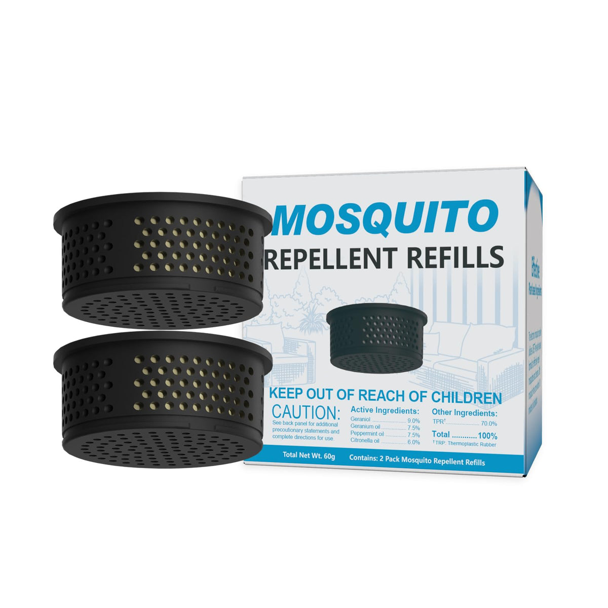 Mosquito Repeller Refills 2 Pack I713330