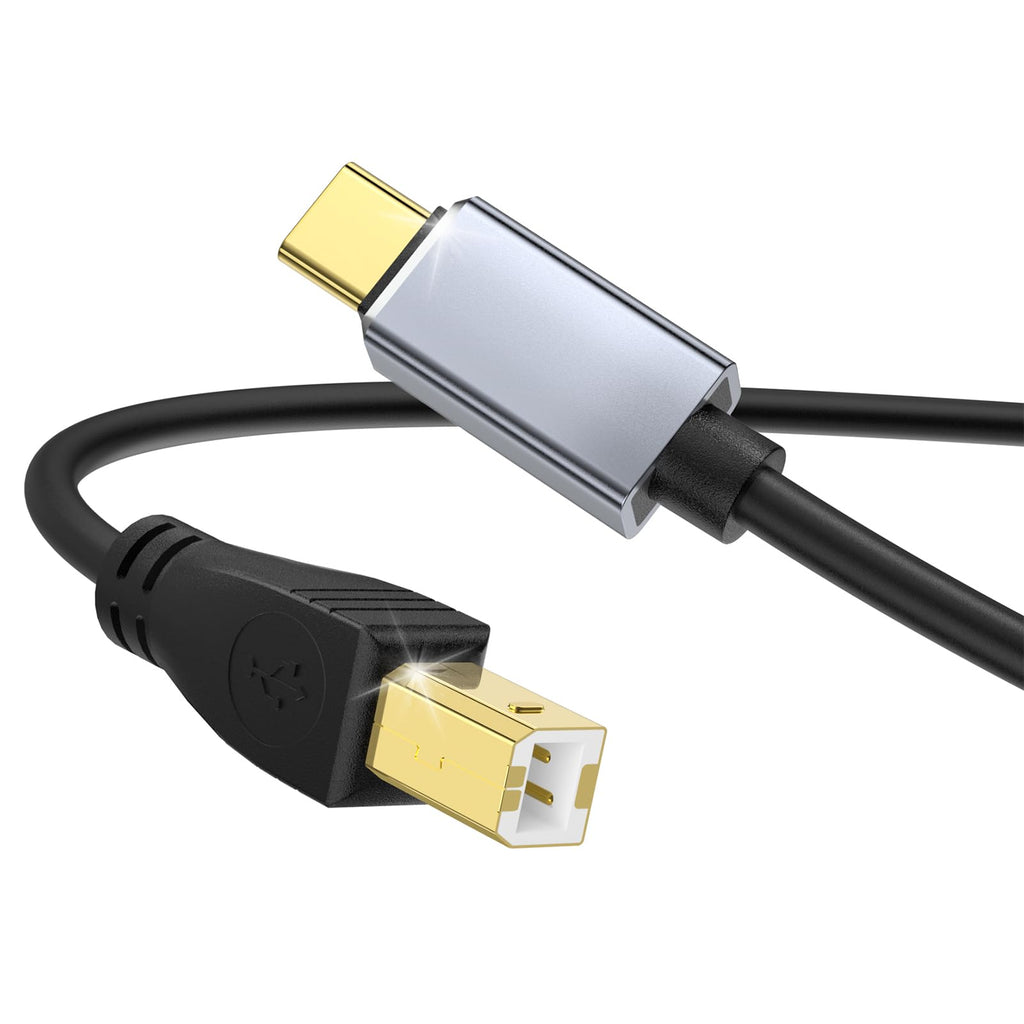 USB C to USB 2.0 MIDI Cable 5FT Black L478