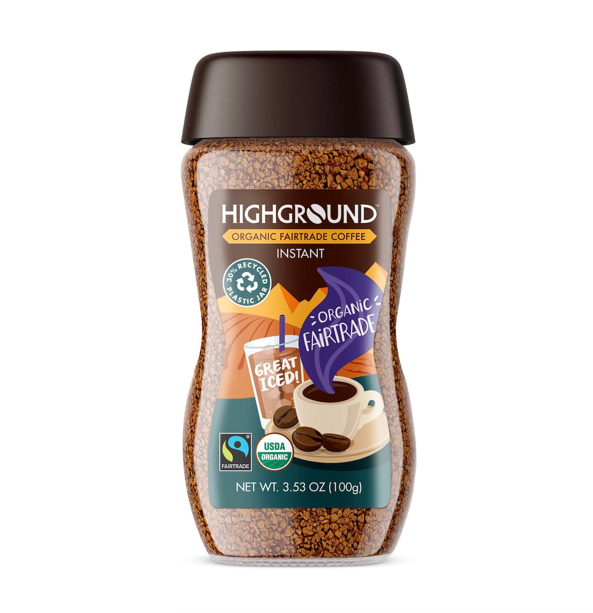 Organic Instant Regular Coffee, 3.53 Oz D618405