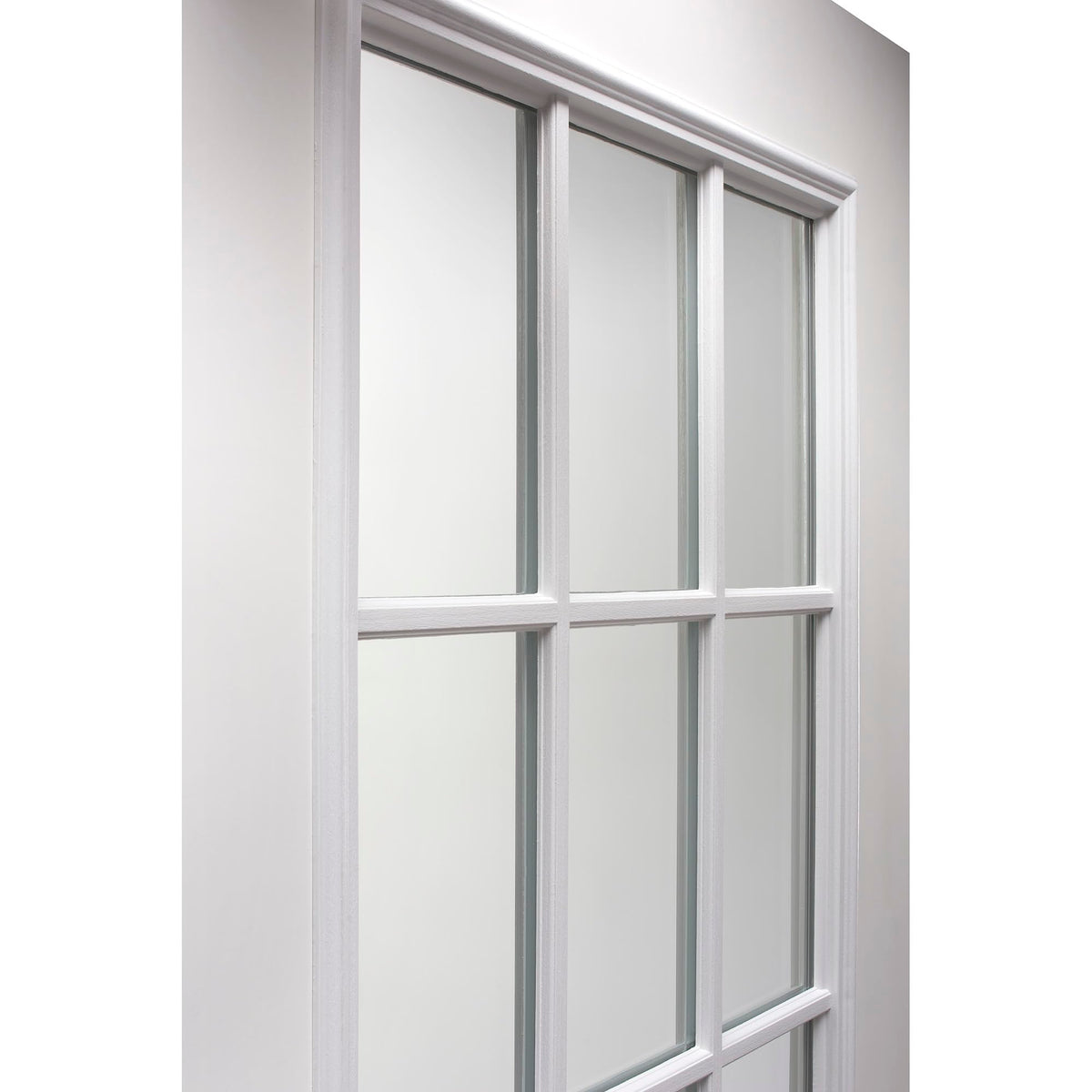 Fiberglass Smooth Primed Left Hand In-Swing Prehung Front Door 15 Lite Clear Glass 36" x 80" B4686
