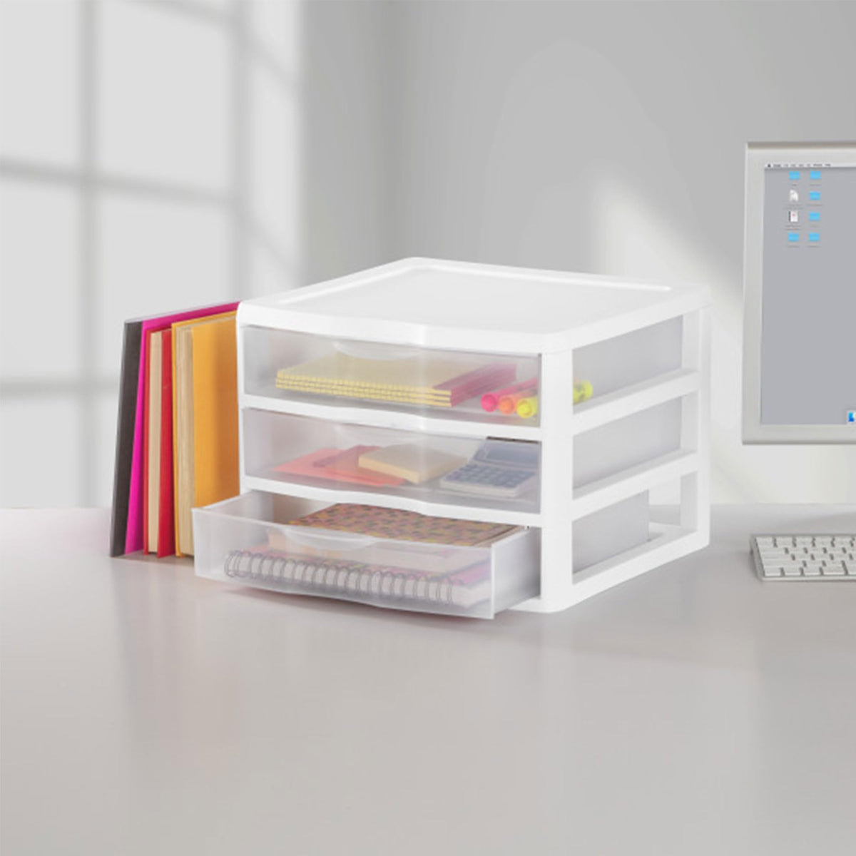 Wide 3-Drawer Storage Unit 6-Pack T952