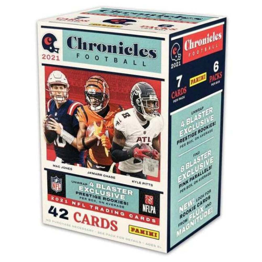 2021 Panini Chronicles NFL Football Blaster - 6 Packs, 42 Cards per Box E9875