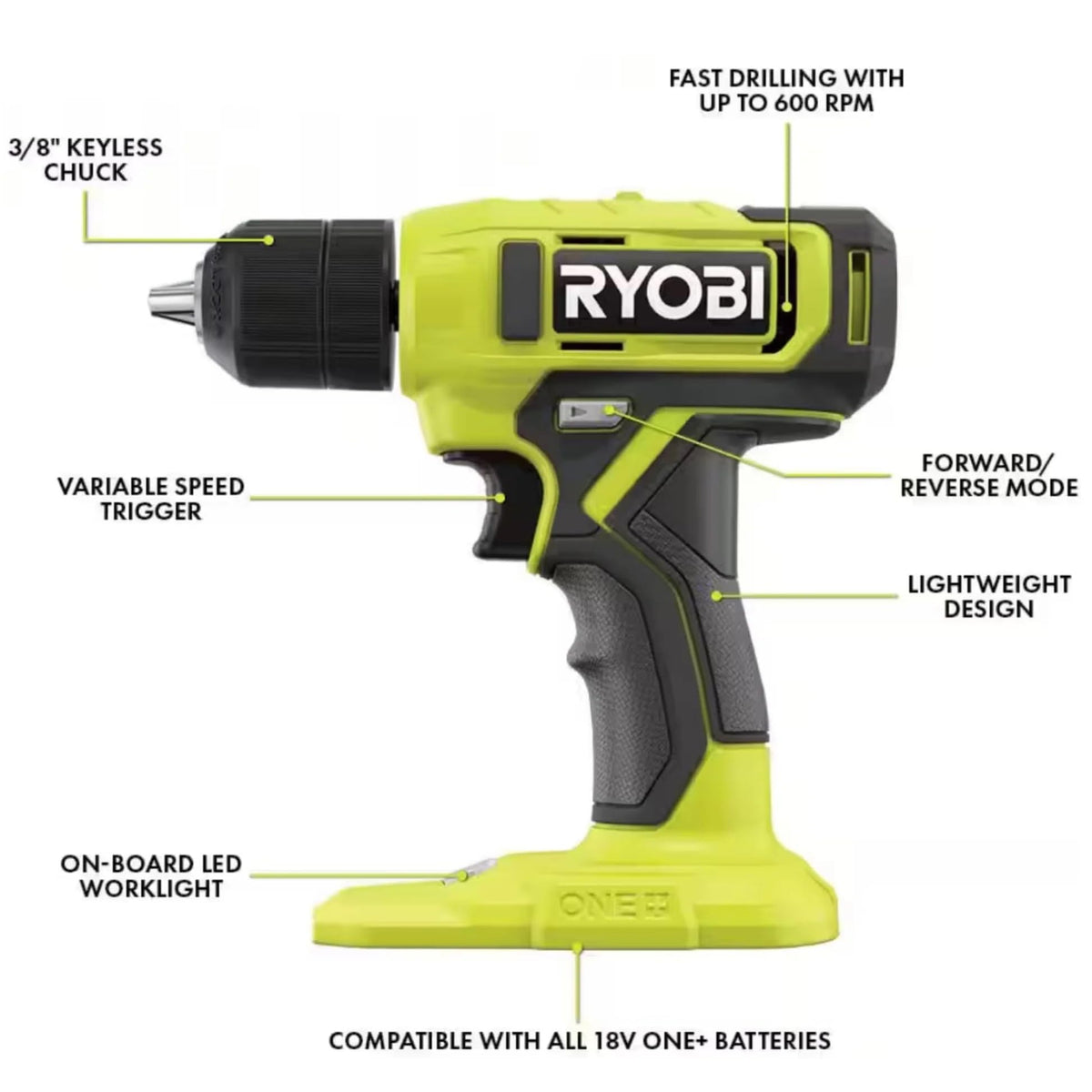 18V Drill/Driver Kit with Battery and Charger H1920