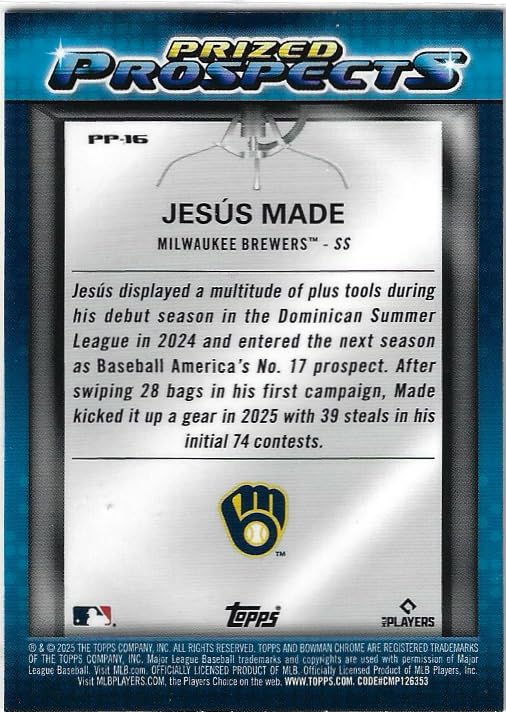 Baseball Card F8712