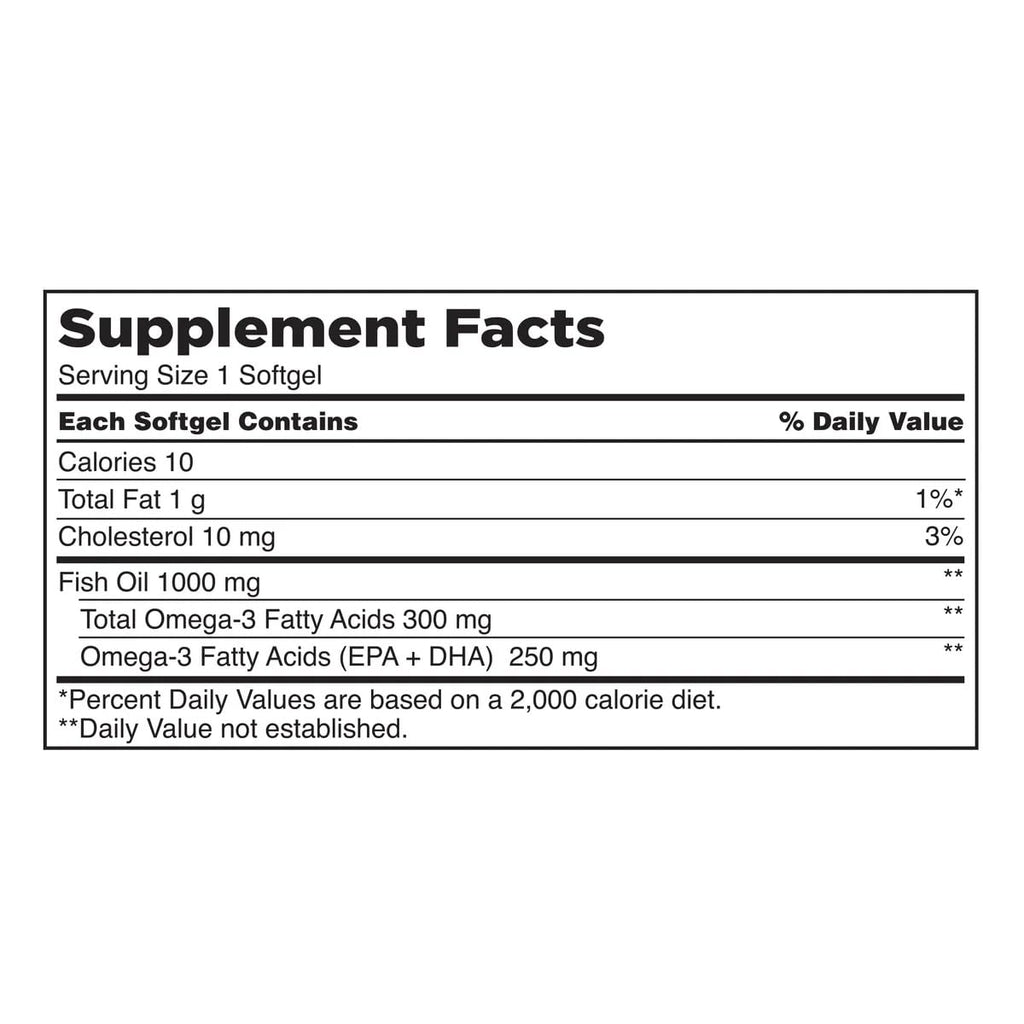Fish Oil 1000 mg 400 Softgels P3296