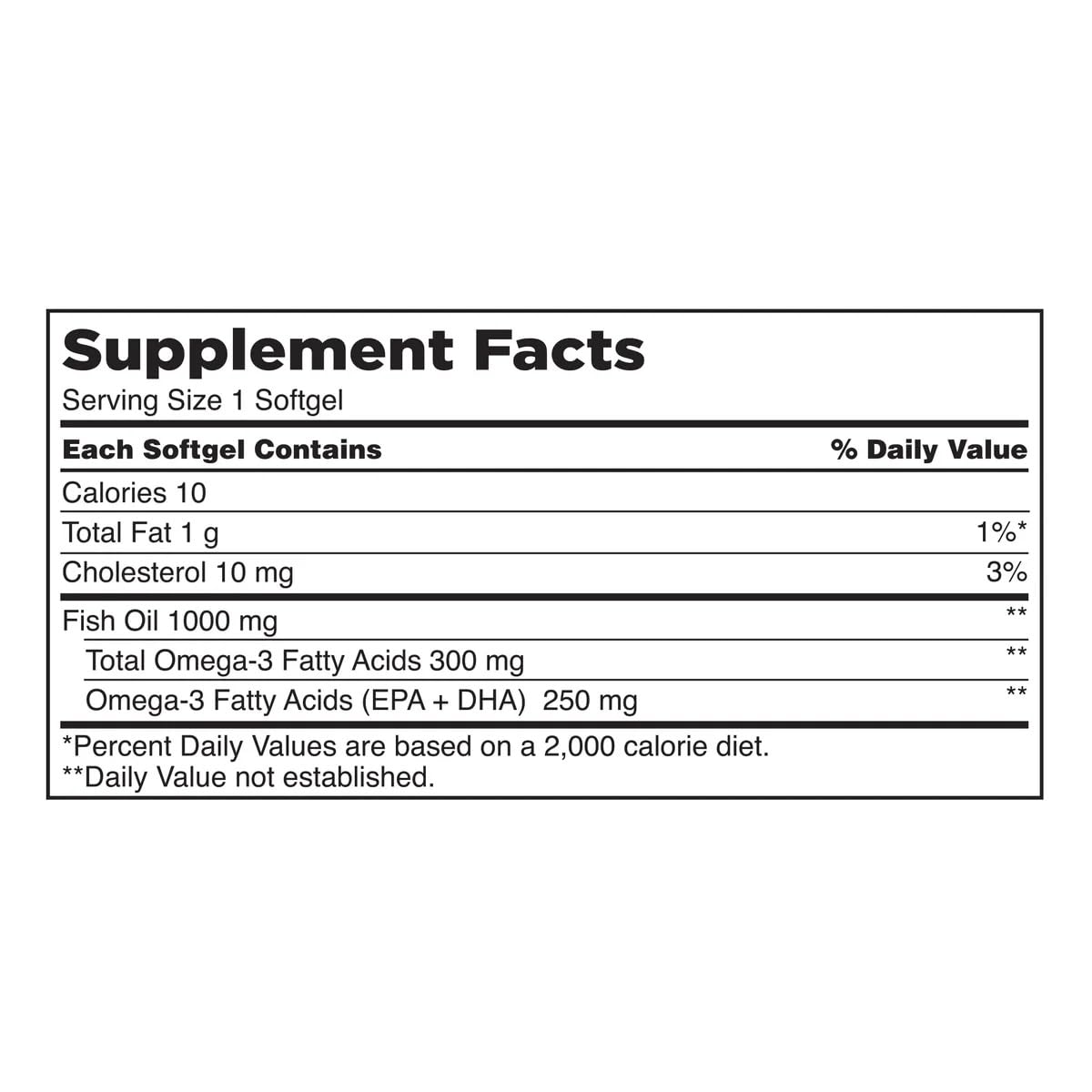Fish Oil 1000 mg 400 Softgels P3296