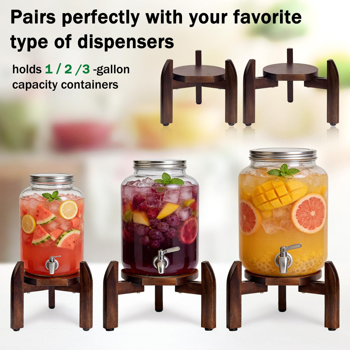 Adjustable 8-11.2 Inch Drink Dispenser Stand T95595