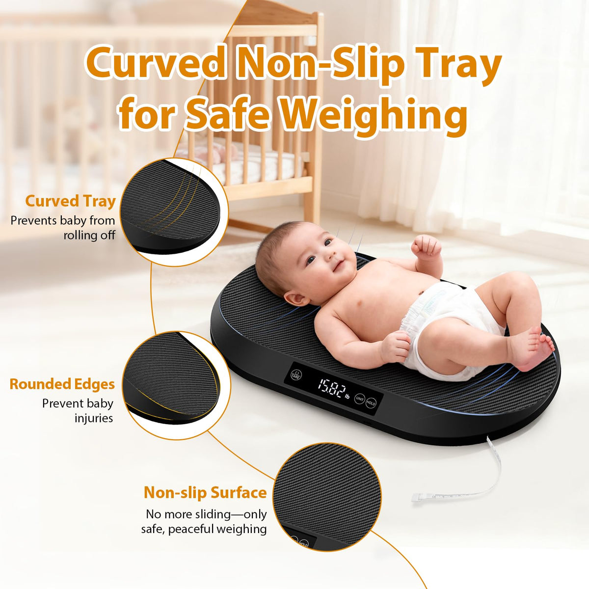 88lb Baby Scale with 60" Tape E52337