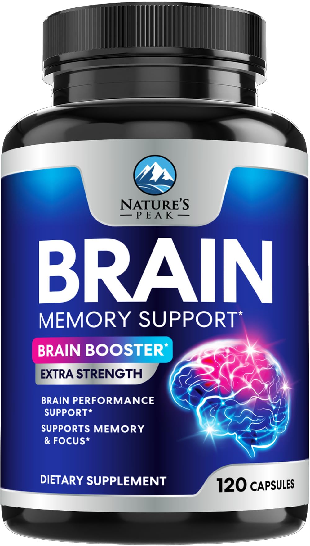 120 Capsules Brain Memory Supplement with Vitamin B6 B12 Folate & Phosphatidylserine O455741
