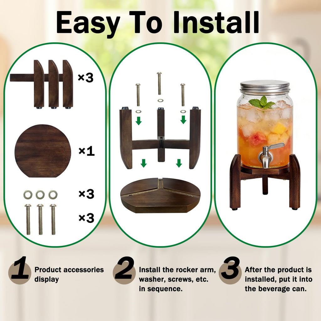 Adjustable 8-11.2 Inch Drink Dispenser Stand T95595
