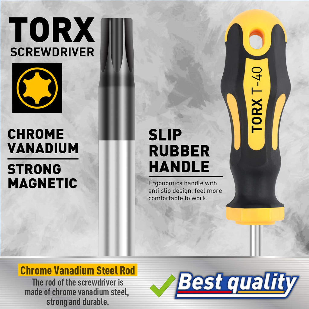 12-Piece Magnetic Torx Screwdrivers Set T5 - T40 Z1057
