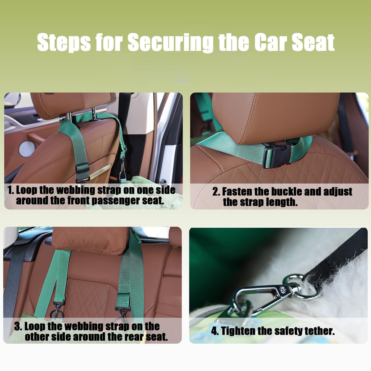 2-in-1 Dog Car Seat for Small Dogs T2065