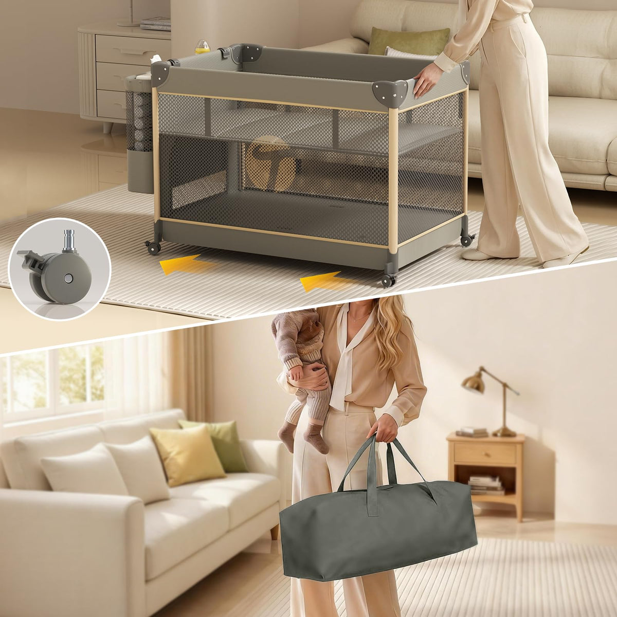 4-in-1 Pack and Play with Bag Y2733
