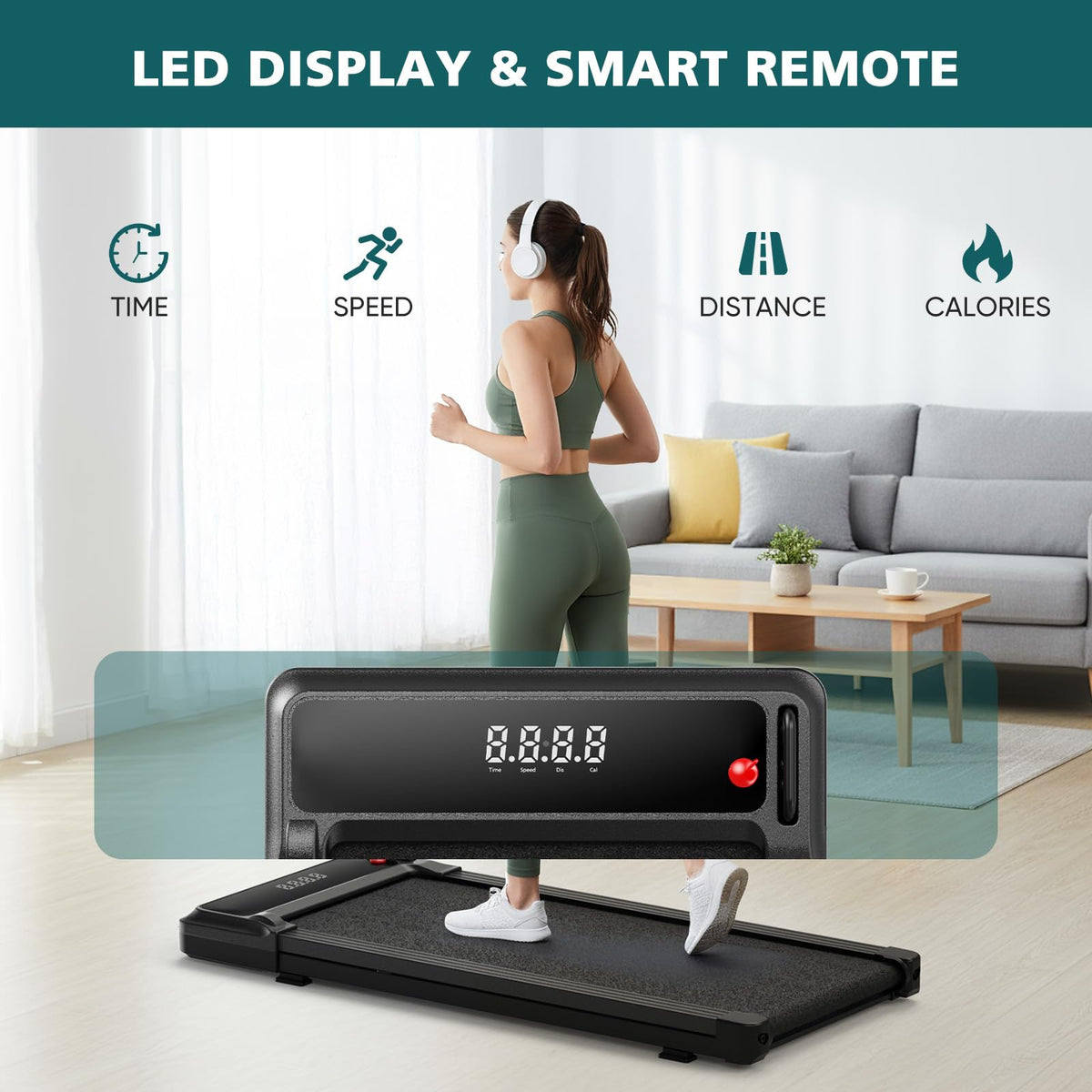 3-in-1 Walking Pad Treadmill P535