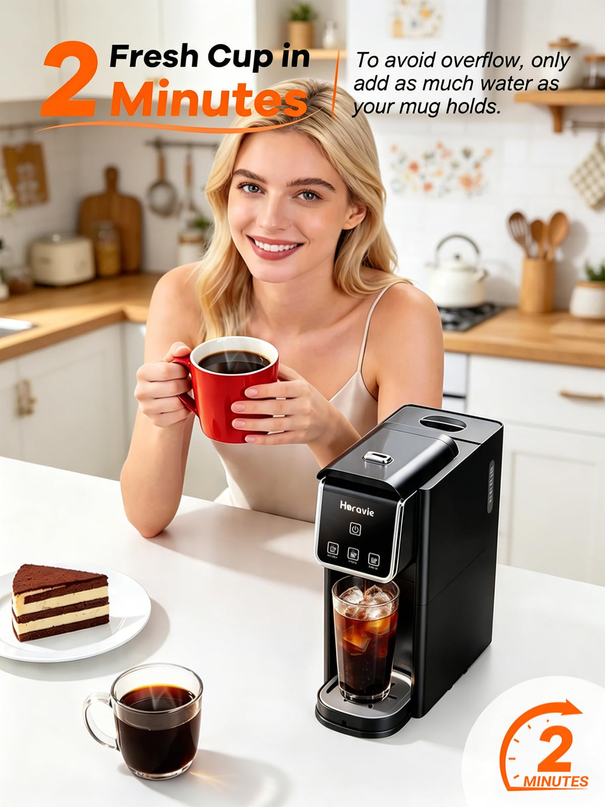 Black Single Serve Coffee Maker W659127