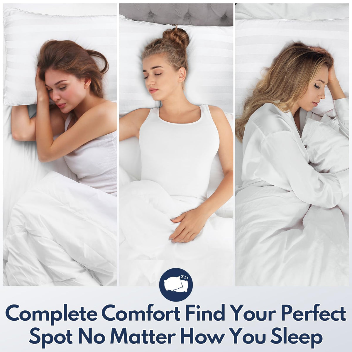 King Pillows Set of 2 Cooling Down Alternative Medium Firm H266166