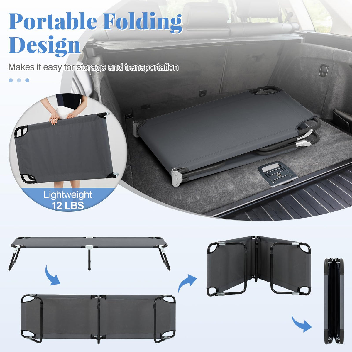 Folding Camping Cot C40382
