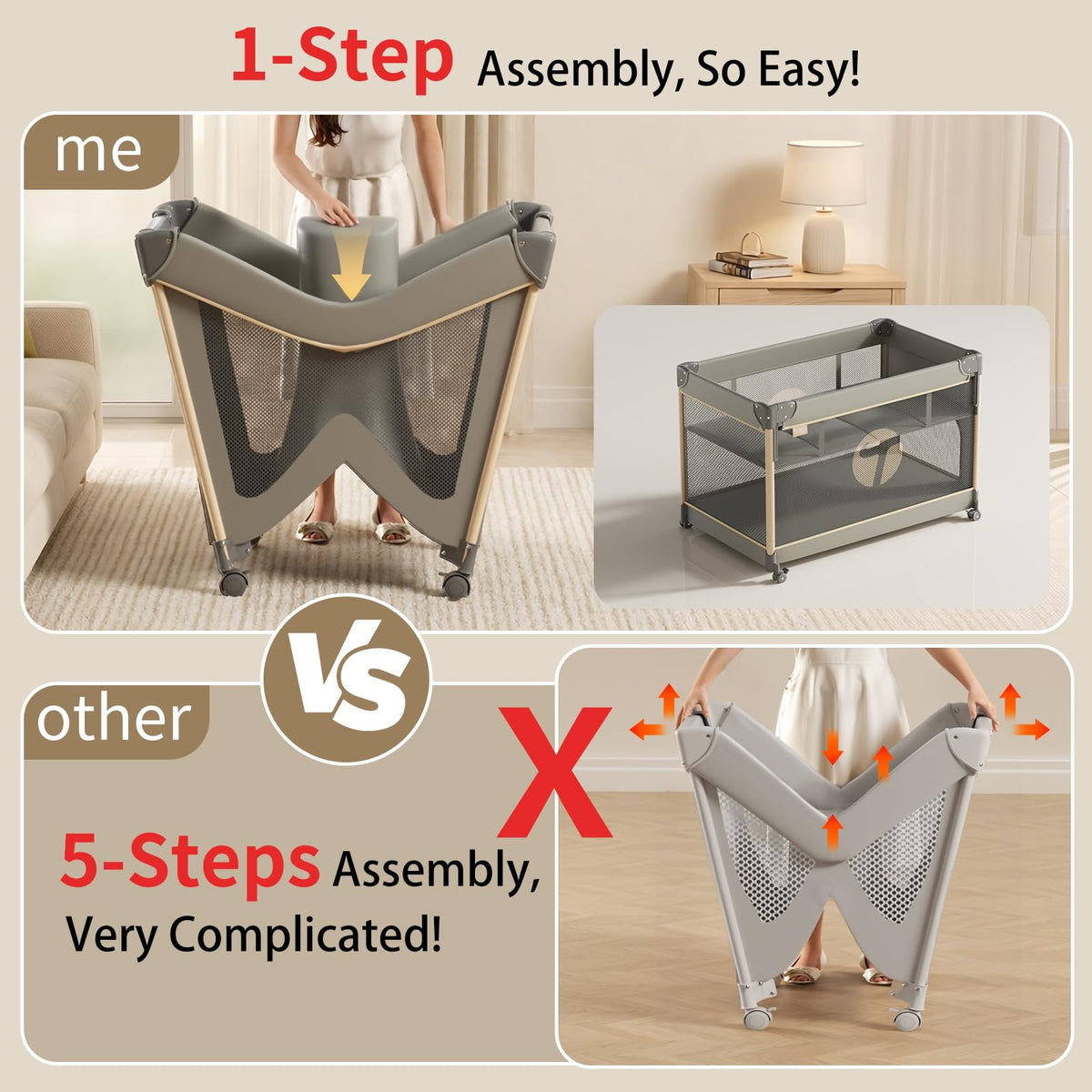 4-in-1 Pack and Play with Bag Y2733