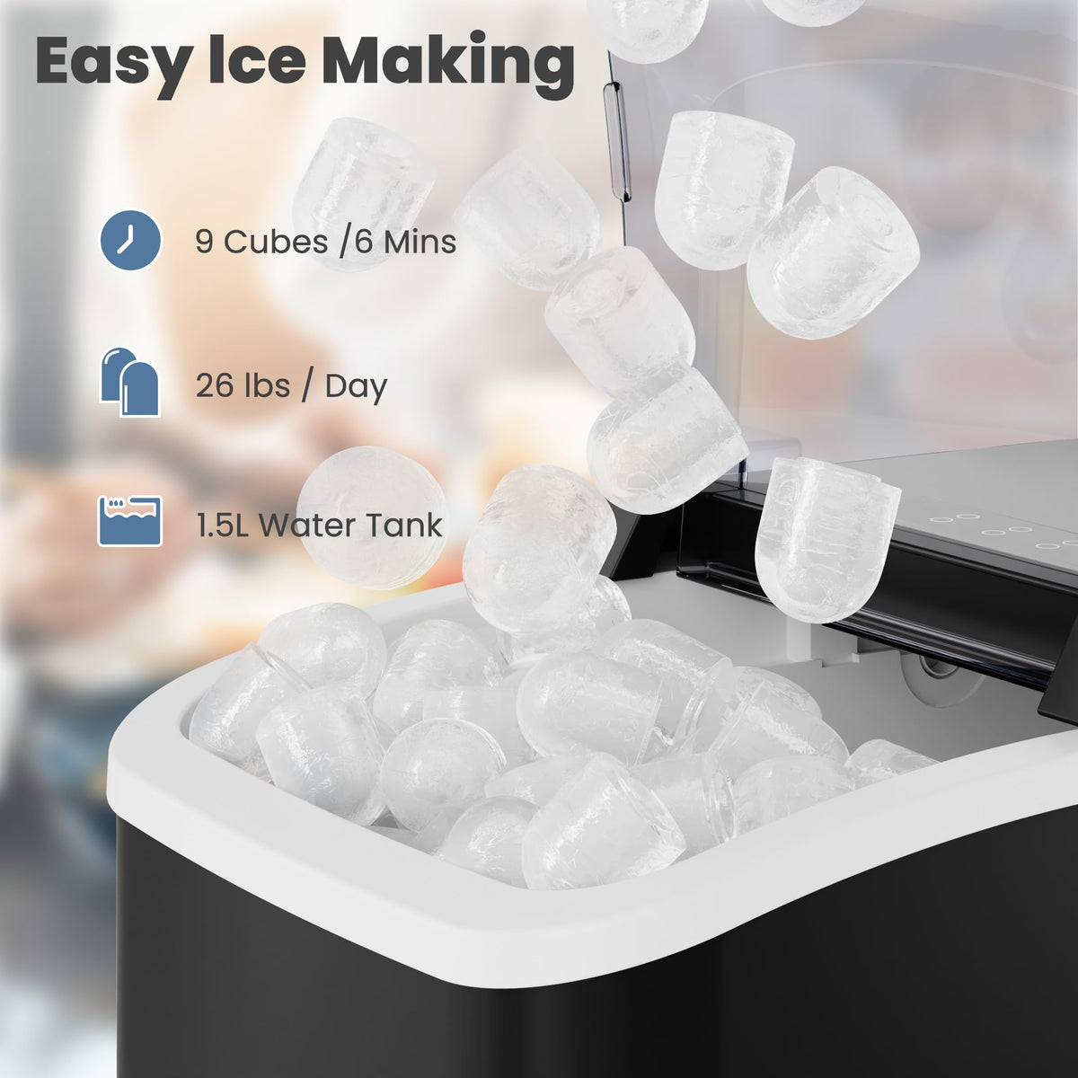 Portable Countertop Ice Maker I131294