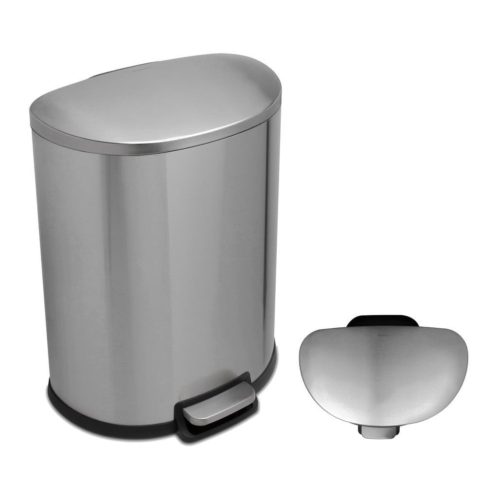 50L Stainless Steel Trash Can with Soft Close Lid K4910