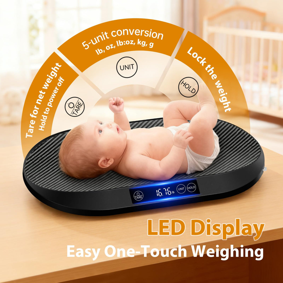 88lb Baby Scale with 60" Tape E52337