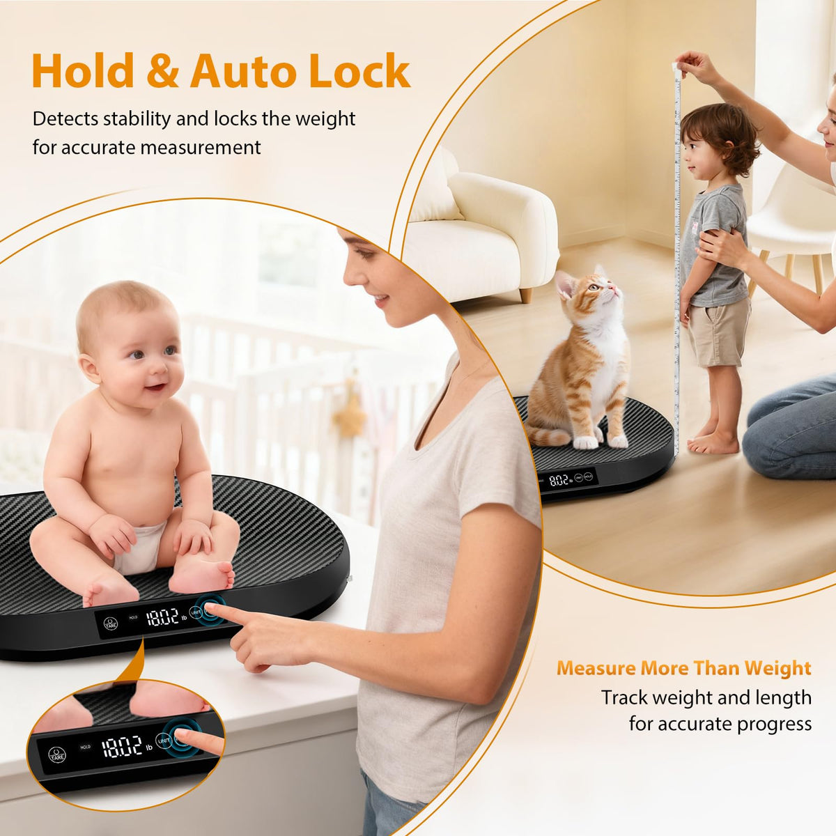 88lb Baby Scale with 60" Tape E52337