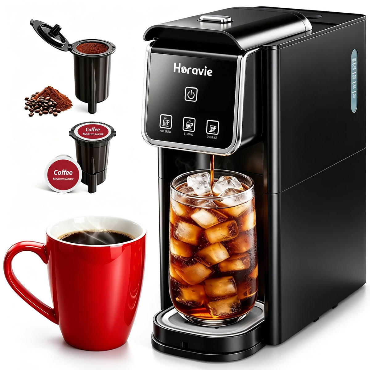 Black Single Serve Coffee Maker W659127