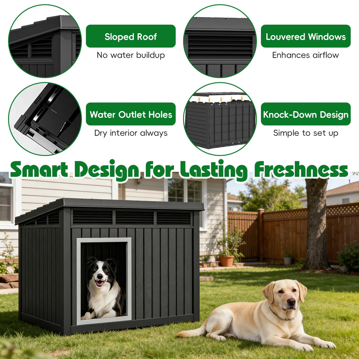 IP68 Waterproof Large Dog House J351527
