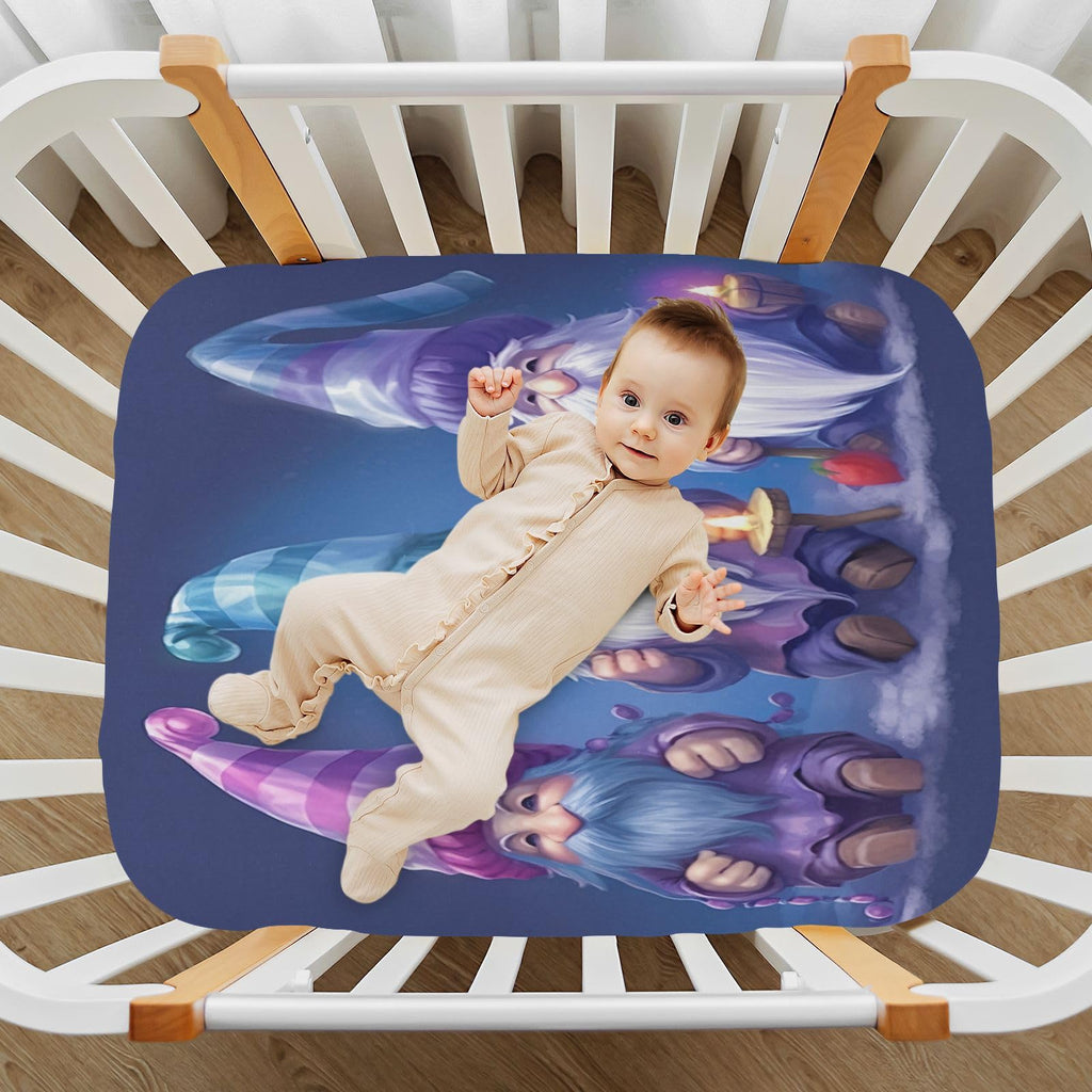 Soft Microfiber Fitted Crib Sheets for Standard Size Baby Mattress Q862