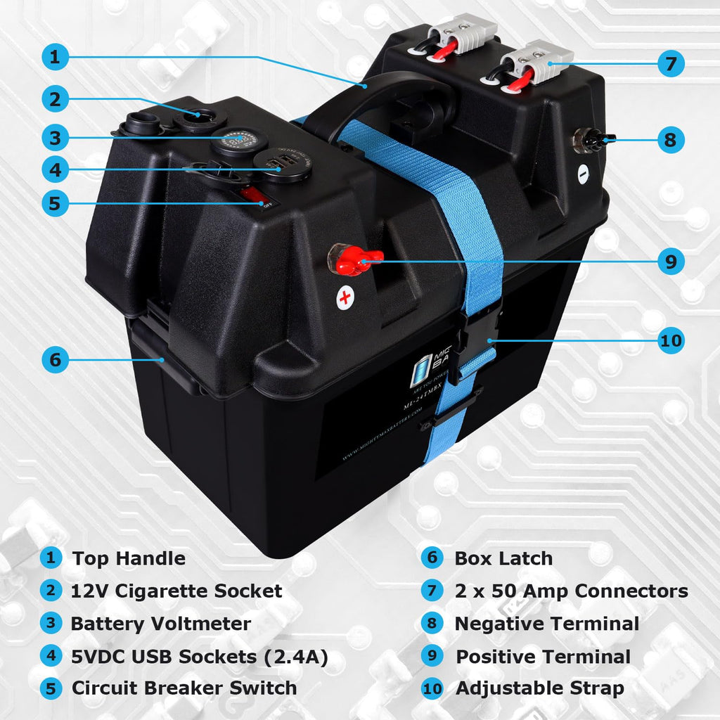 12V 100Ah SLA Battery with Smart Box H429