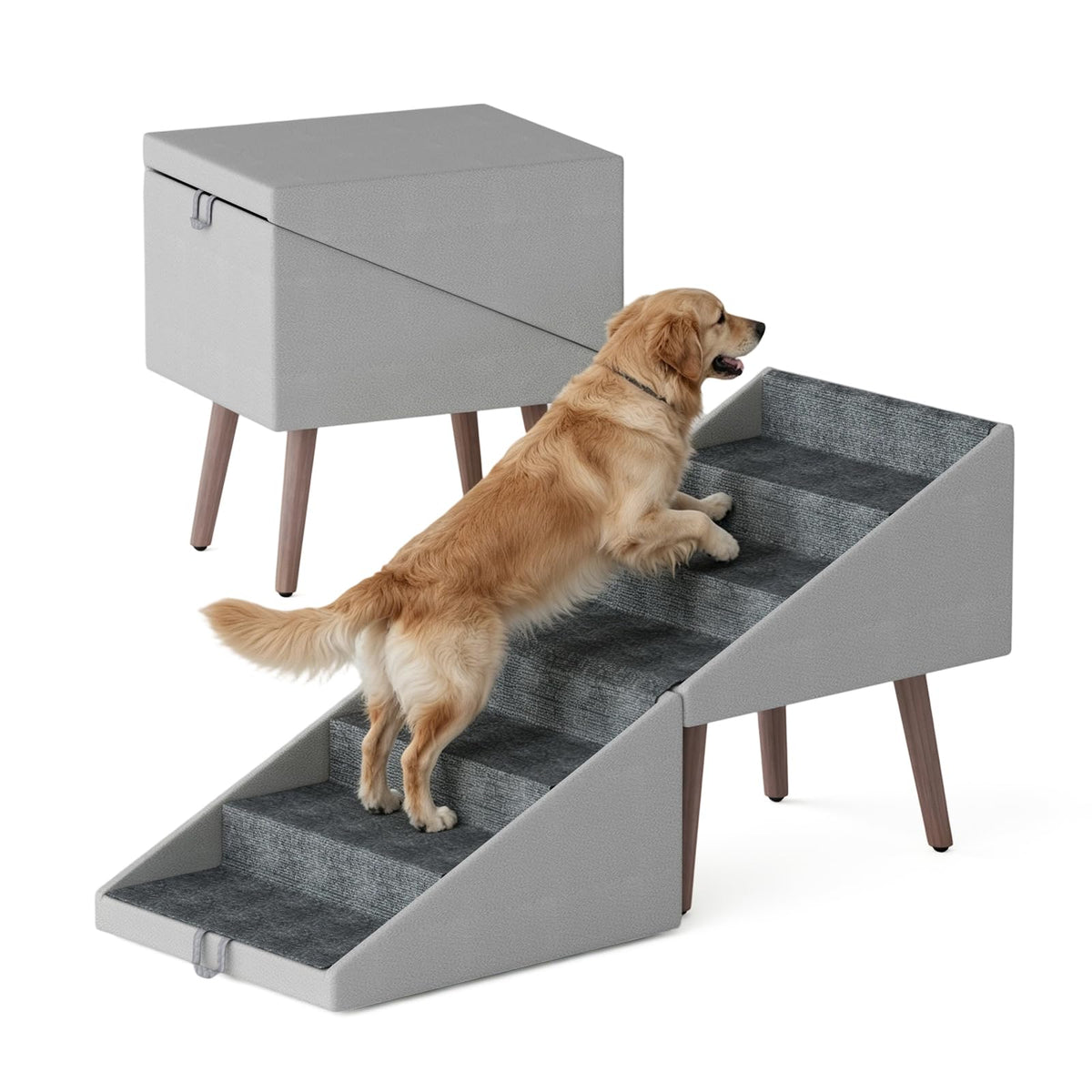 2-in-1 Foldable Dog Stairs and Ramp X92217