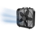 20-Inch Classic Box Fan, Three-Speed, Quiet, Tabletop with Carrying Handle, White A176159