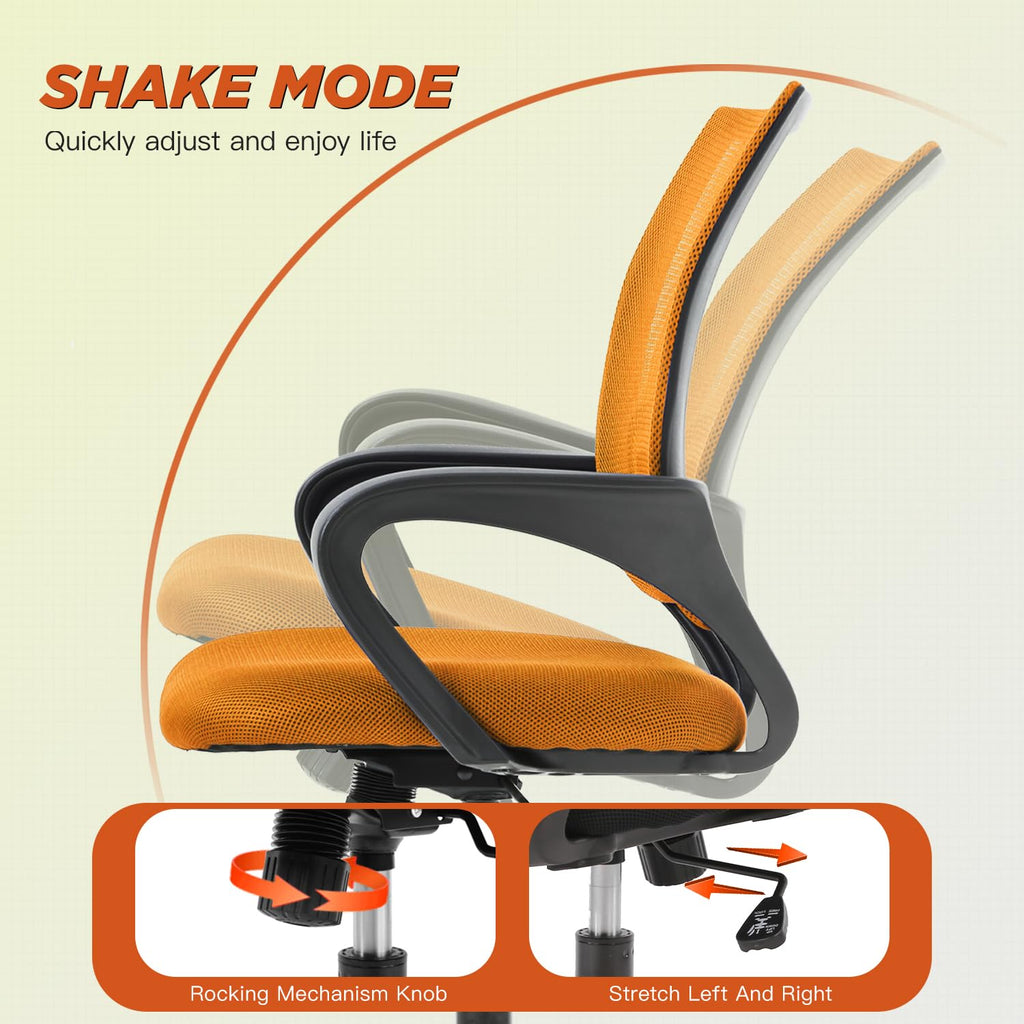Orange Ergonomic Mesh Office Chair L287435
