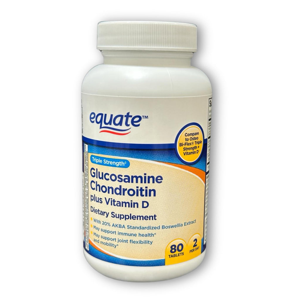 Triple Strength Glucosamine Chondroitin Vitamin D Tablets 80ct I726