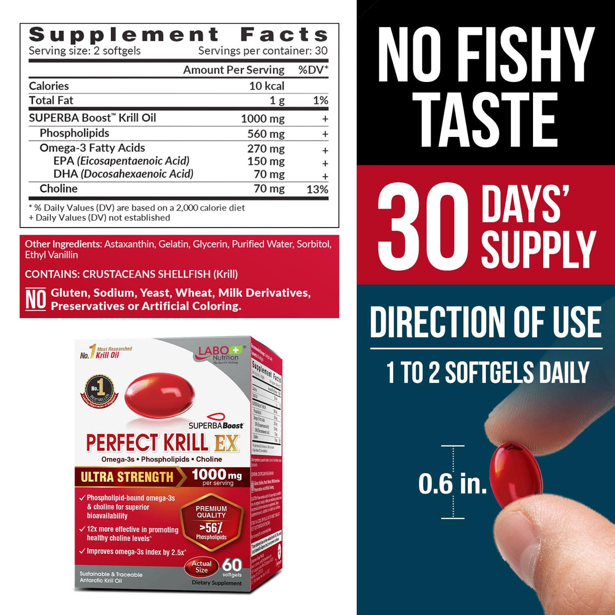 Omega-3 Krill Oil 60 Ct x 2 Pack I78519